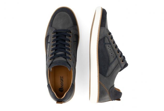 Sportieve lederen sneakers voor mannen