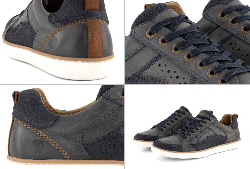 Sportieve lederen sneakers voor mannen