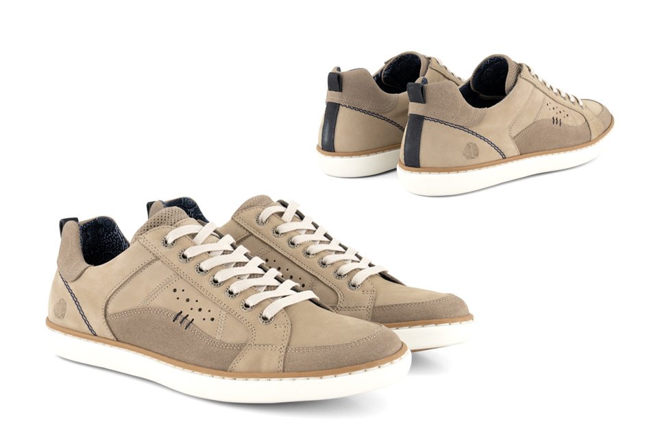 Sportieve lederen sneakers voor mannen