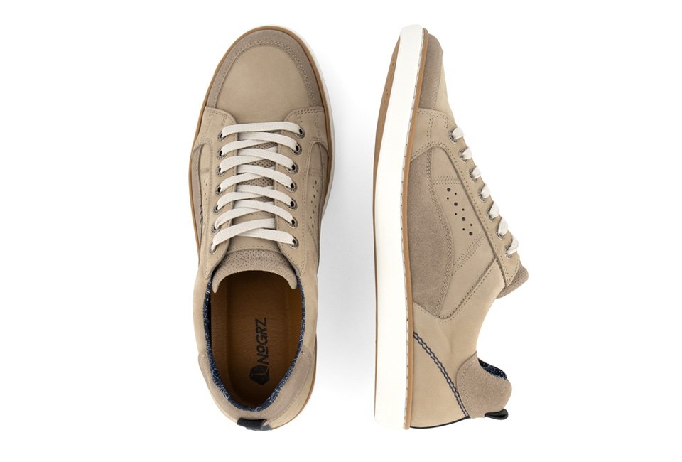 Sportieve lederen sneakers voor mannen