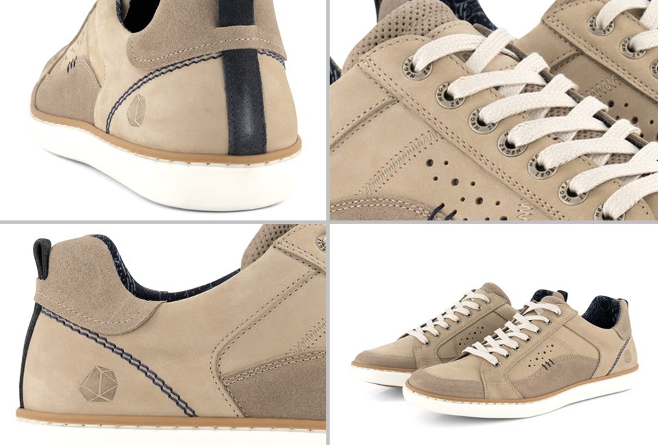 Sportieve lederen sneakers voor mannen