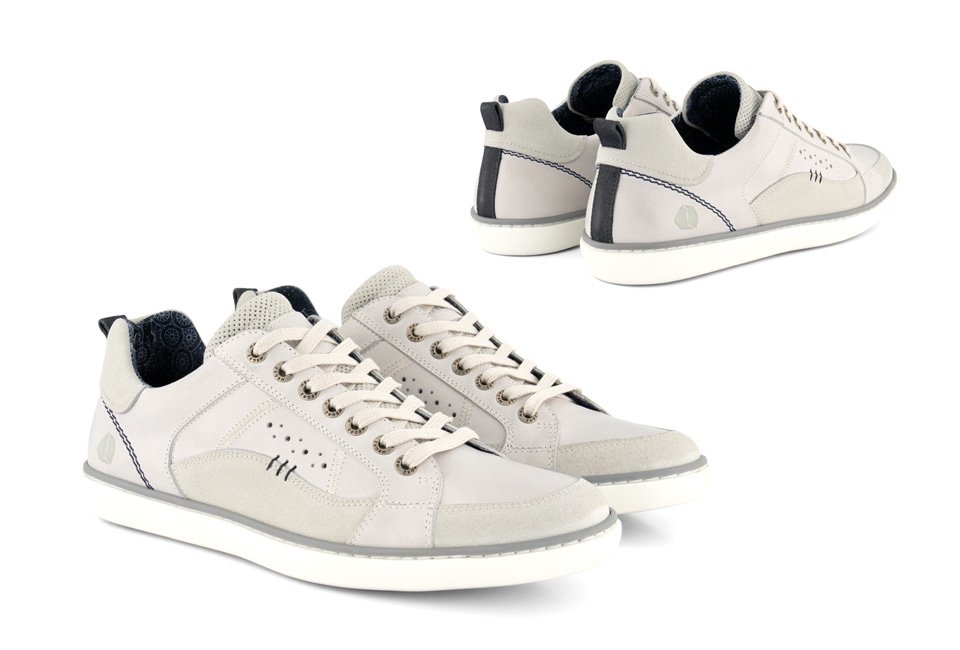 Sportieve lederen sneakers voor mannen
