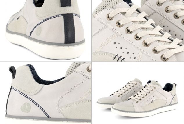 Sportieve lederen sneakers voor mannen