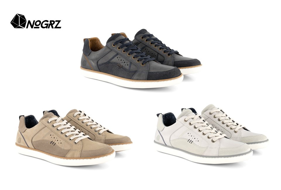 Sportieve lederen sneakers voor mannen