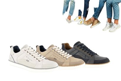 Sportieve lederen sneakers voor mannen — 12
