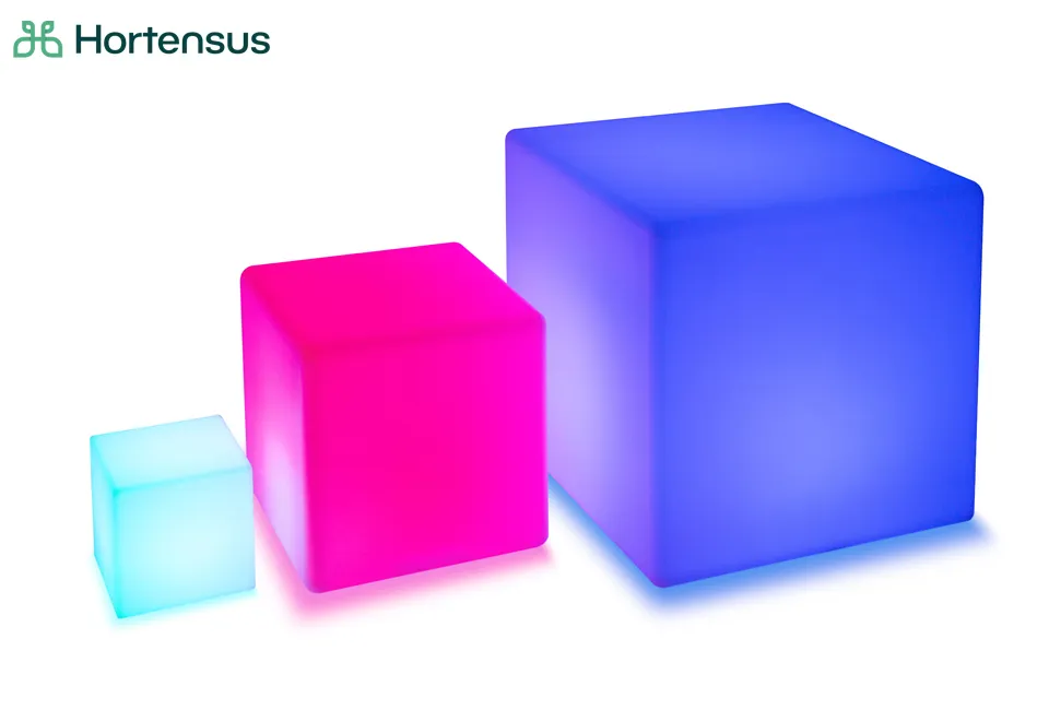 LED-Kugel oder LED-W&uuml;rfel f&uuml;r Innen- und Au&szlig;enanwendung