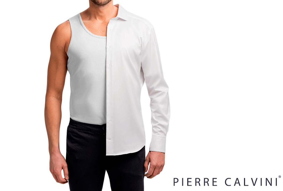 Set de 6 camisetas Pierre Calvini de hombre