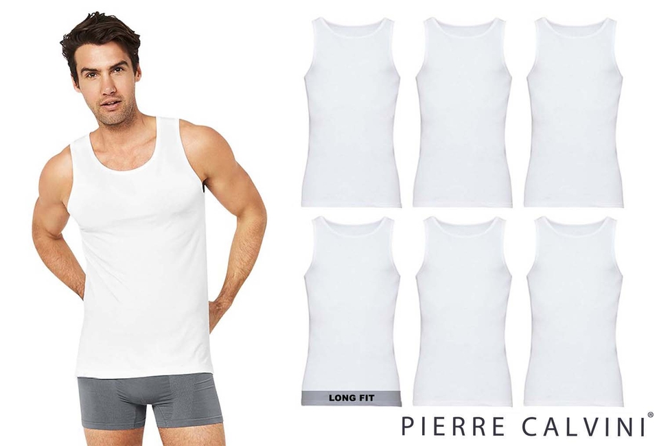 Set de 6 camisetas Pierre Calvini de hombre