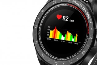 Smartwatch met gezondheidsfuncties zoals temperatuurmeting en hartslag — 4