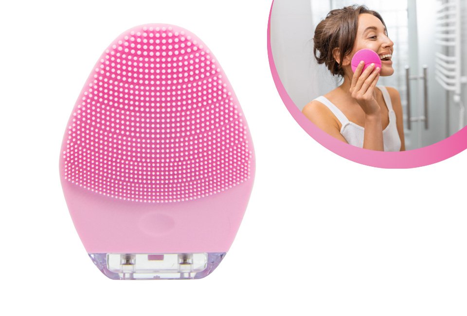 Elektrische gezichtsreinigingsborstel van Peach Beauty