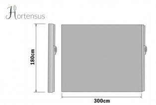 Extendable windscreen: 160 x 300 cm — 6