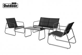 Set de jardin avec siège 2 places, 2 chaises et une table — 2