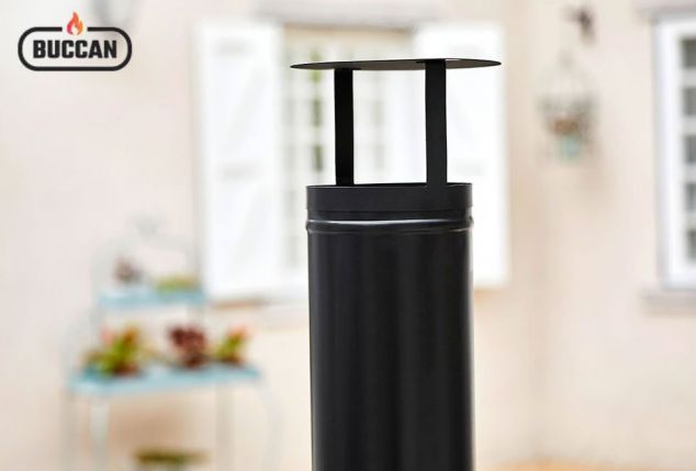 Brasero XL en forme de cheminée de la marque Buccan