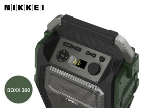 Nikkei SPEAKERBOXX met radio, speaker en microfoon voor karaoke — 3
