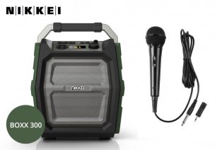 Nikkei SPEAKERBOXX met radio, speaker en microfoon voor karaoke — 4