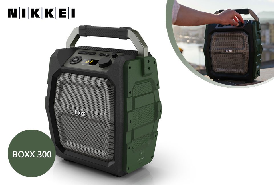 Nikkei SPEAKERBOXX met radio, speaker en microfoon voor karaoke