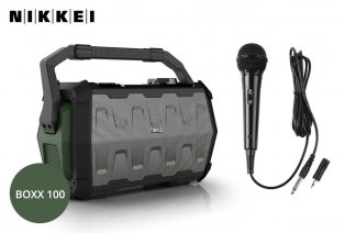Nikkei SPEAKERBOXX met radio, speaker en microfoon voor karaoke — 9