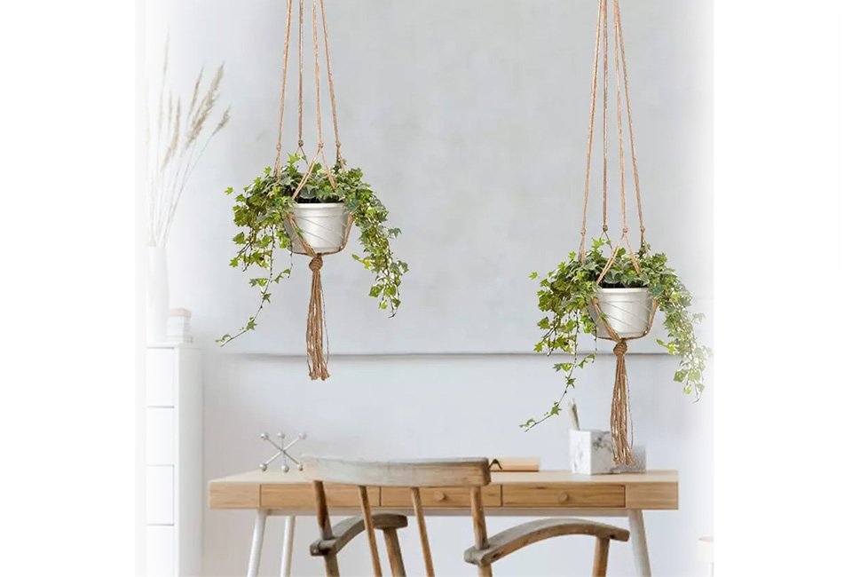 Set de 2 ou 4 chouettes suspensions pour plantes