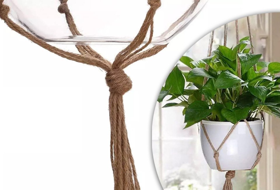 Set de 2 ou 4 chouettes suspensions pour plantes