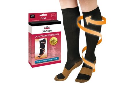 1 of 2 paar compressiekousen