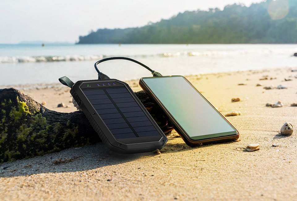 Batterie externe à l’énergie solaire