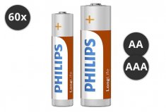 AA of AAA Philips batterijen