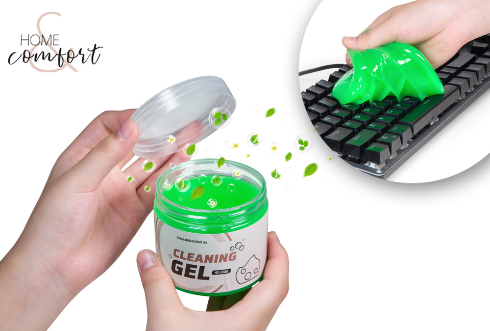 Gel nettoyant pour les recoins difficilement accessibles