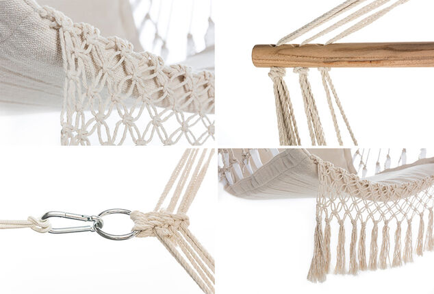 Comfortabele hangstoel voor binnen- en buitenshuis