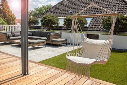 Comfortabele hangstoel voor binnen- en buitenshuis — 11