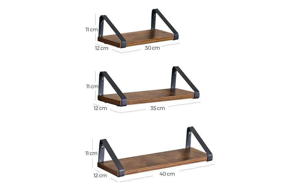 Set van 3 wandplanken