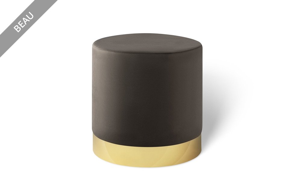 Élégant pouf en velours Lifa Living, en différentes tailles et couleurs