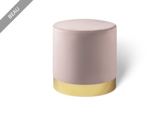 Élégant pouf en velours Lifa Living, en différentes tailles et couleurs