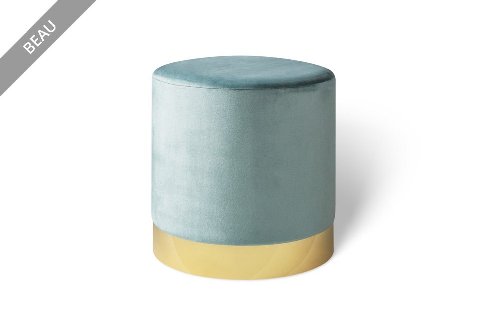 Élégant pouf en velours Lifa Living, en différentes tailles et couleurs