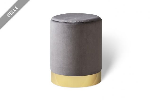 Élégant pouf en velours Lifa Living, en différentes tailles et couleurs