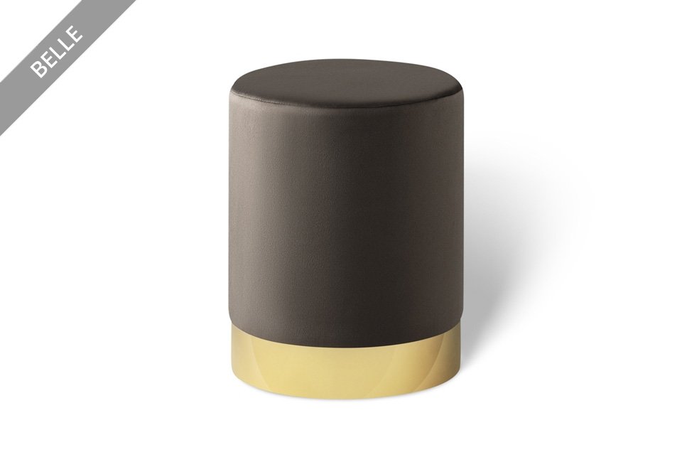 Élégant pouf en velours Lifa Living, en différentes tailles et couleurs