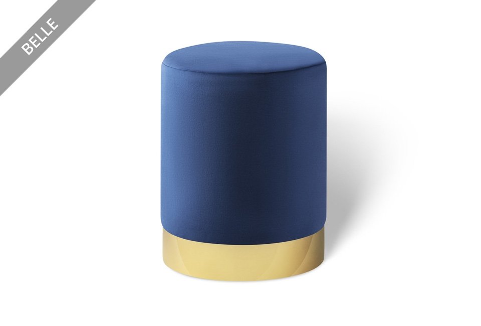 Élégant pouf en velours Lifa Living, en différentes tailles et couleurs