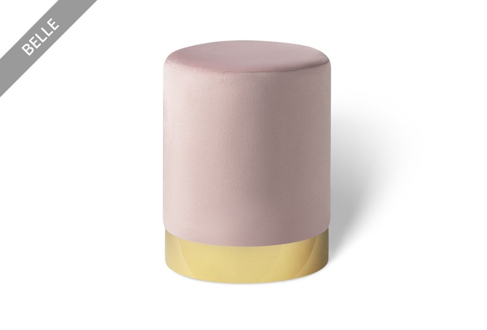 Élégant pouf en velours Lifa Living, en différentes tailles et couleurs