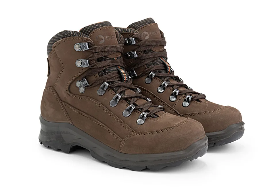 Stevige wandelschoenen met rubberen profielzool