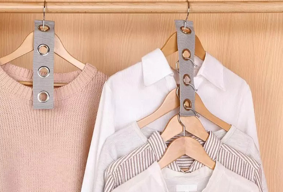 Set van 2 opbergstrips om je garderobe te ordenen