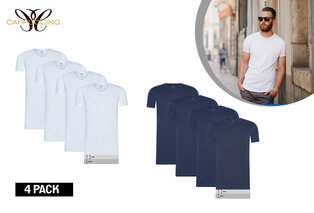 4-pack katoenen T-shirts van Cappuccino