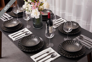 Trendy 18-delige bordenset van Buccan — 18