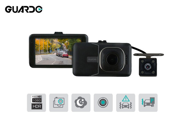 Full HD verkeersrecorder met 2 camera's