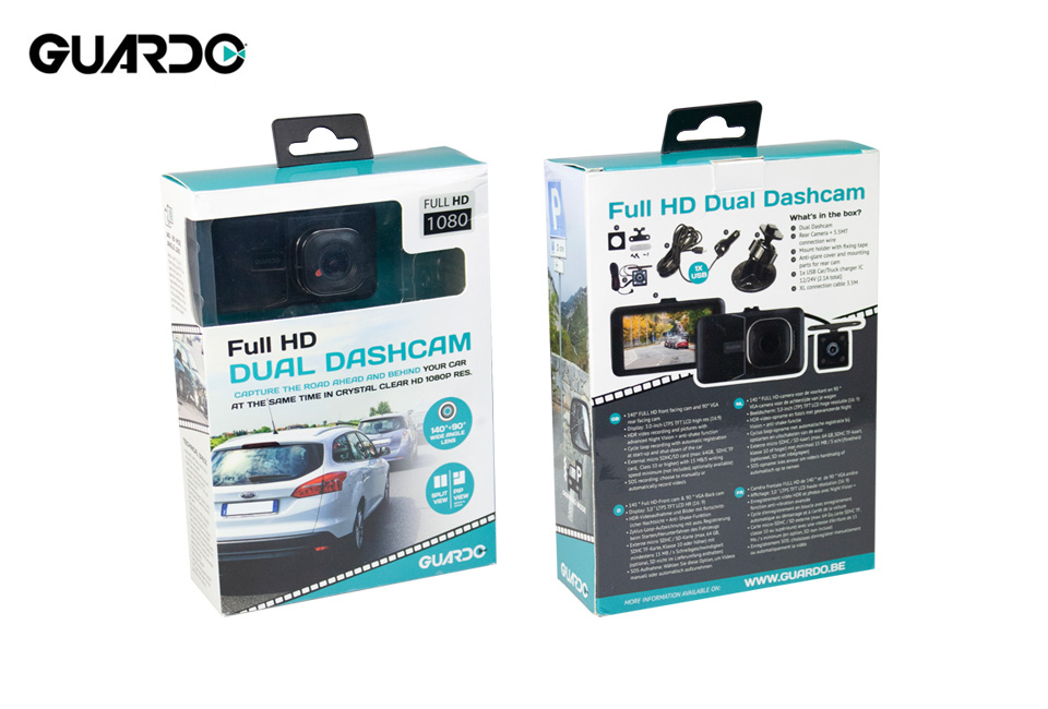 Full HD verkeersrecorder met 2 camera's