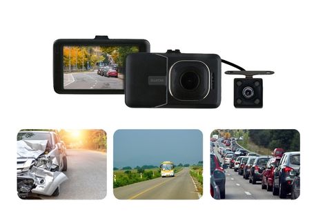 Full HD verkeersrecorder met 2 camera's