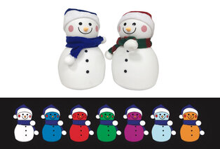 Bonhomme de neige LED, couleurs RVB et blanc chaud — 4
