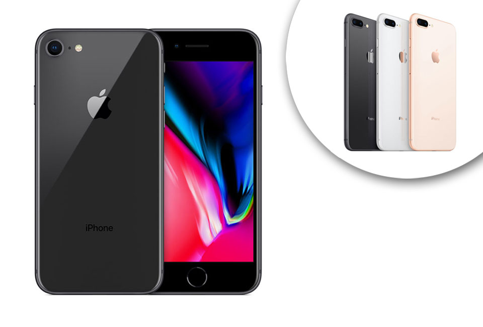 Refurbished iPhone 8 met gratis hoes en screenprotector
