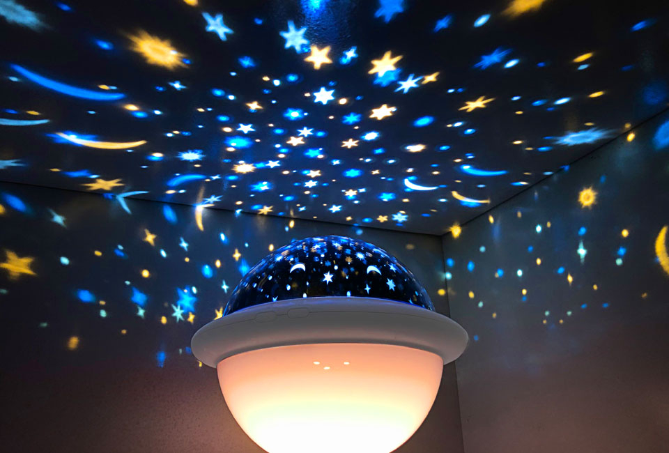 2-in-1 lichtprojector en nachtlamp