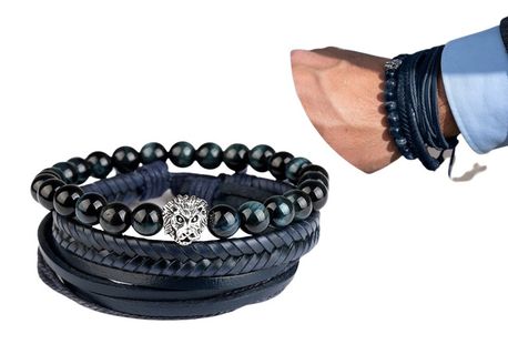 Bracelet élégant signé Di Lusso pour homme