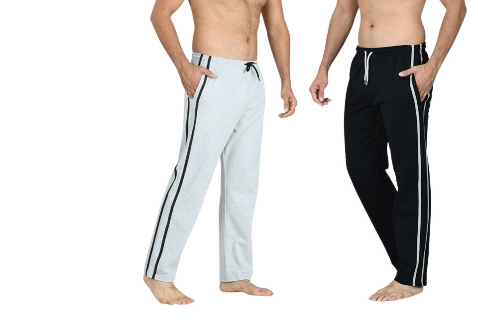 Set van 2 sportieve, comfortabele joggingbroeken voor heren