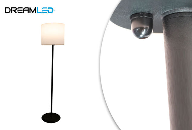 Lampada da terra a 360° con luce color bianco caldo per interno ed esterno